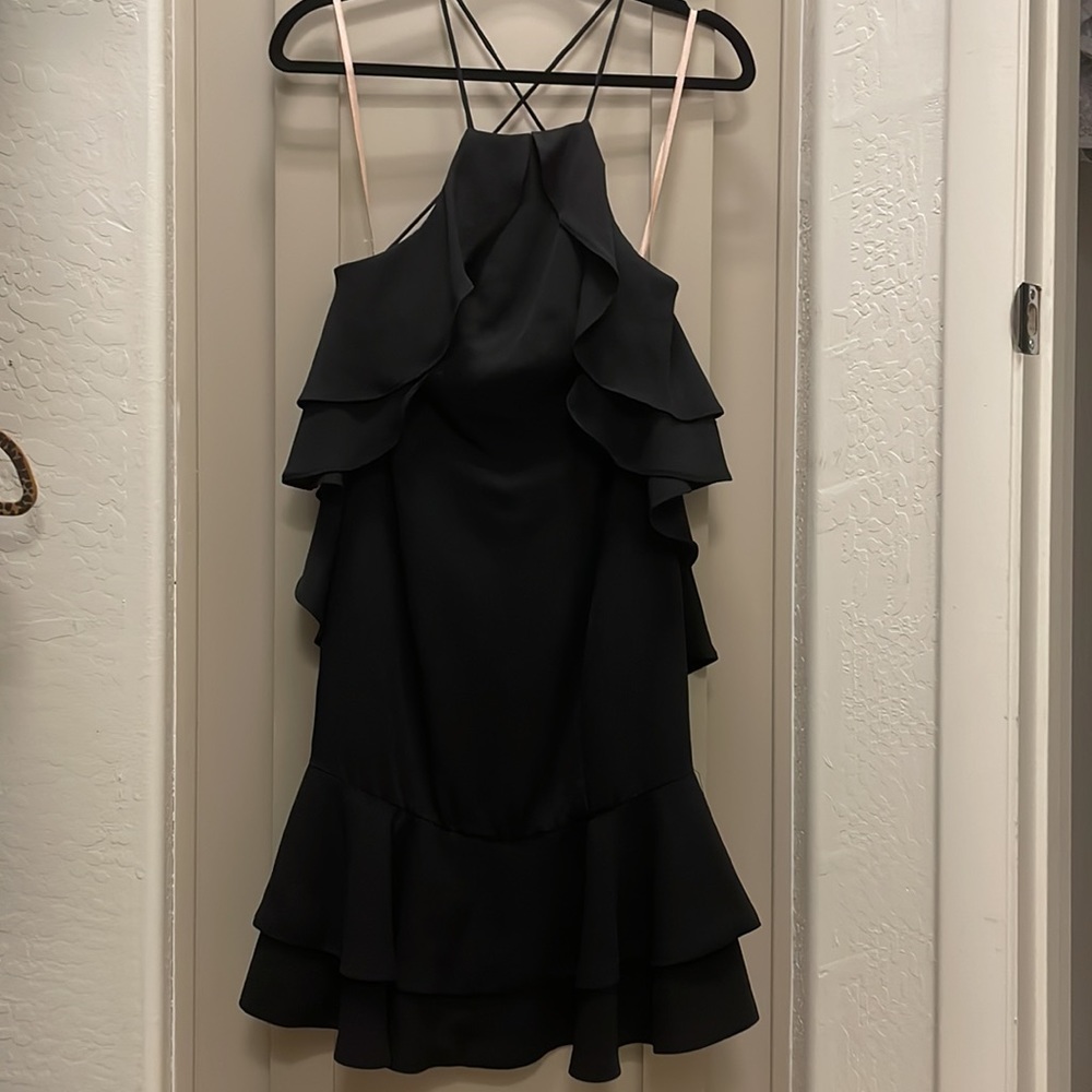 Fame and Partners black layered dress